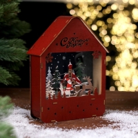 Новогодний декор с подсветкой &laquo;С новым годом&raquo; 16 &times; 5,5 &times; 20 см