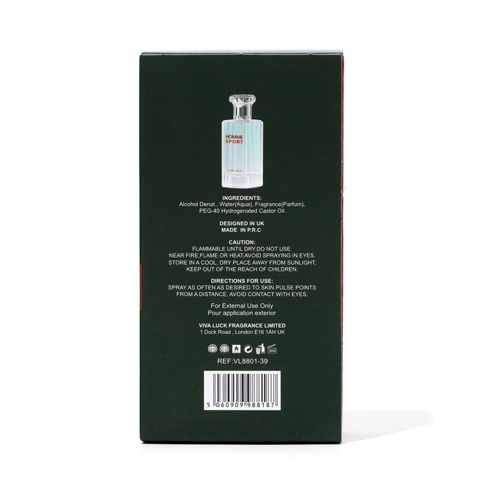 Туалетная вода мужская Homme Sport, 100 мл