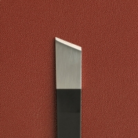 Нож для работы с кожей, скошенное лезвие, 12,5 × 1 см, цвет чёрный Нож для работы с кожей, скошенное лезвие, 12,5 × 1 см, цвет чёрный