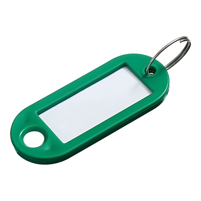 Набор брелоков для ключей, 10 штук, 53 мм, цвет зеленый