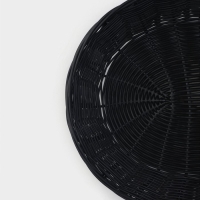 Корзинка для подачи Доляна &laquo;Плетёнка&raquo;, 27&times;22&times;6 см, цвет коричневый