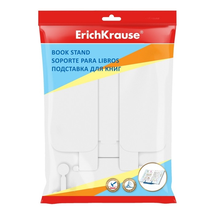 Подставка для книг, ErichKrause, пластиковая, белая Подставка для книг, ErichKrause, пластиковая, белая