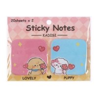 Набор 2 штуки блок с липким краем 51 х 51мм, 20 листов х 2 цвета "Милашки", МИКС Набор 2 штуки блок с липким краем 51 х 51мм, 20 листов х 2 цвета "Милашки", МИКС