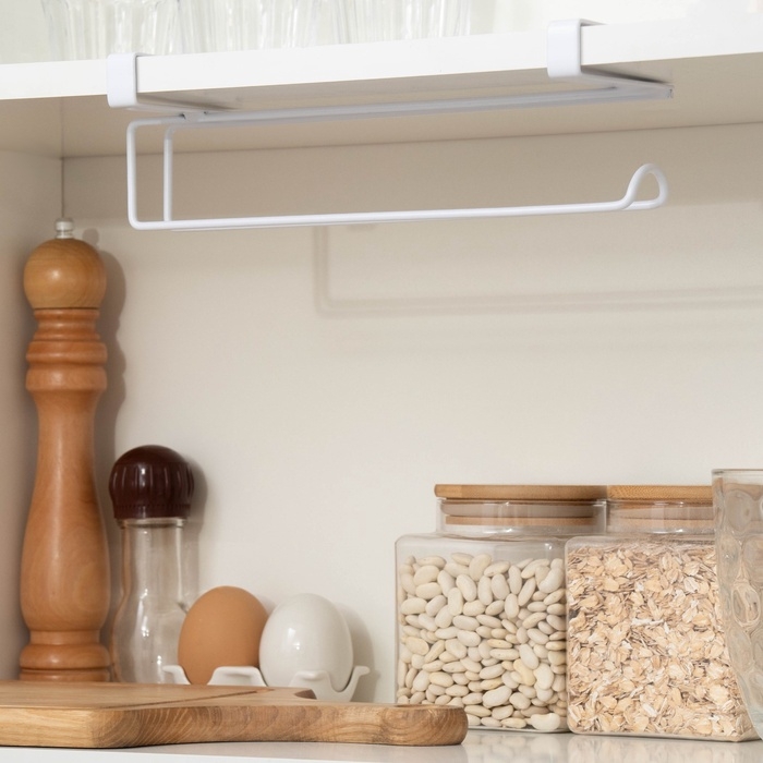 Держатель для полотенец навесной Доляна, 27&times;7,5&times;9,5 см, белый