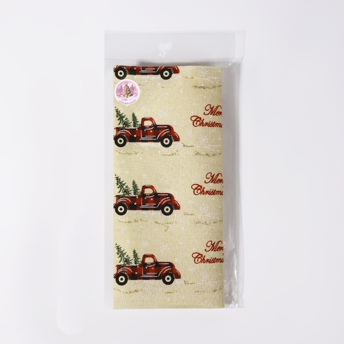 Новый год! Лоскут &laquo;Машинка с ёлками&raquo;, 48 &times; 48 см