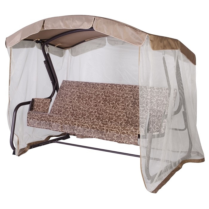 Качели садовые Качели садовые "Тропикана", 237 х 136 х 172 см, макс. нагрузка 350 кг, цвет шоколад