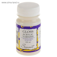 Лак акриловый глянцевый, на водной основе 100 мл, "Сонет" Лак акриловый глянцевый, на водной основе 100 мл, "Сонет"