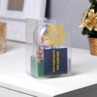 Светодиодная фигура под куполом «Снеговик» 6 × 10 × 6 см, дерево, батарейки LR1130х3 ( в комплекте), свечение тёплое белое Светодиодная фигура под куполом «Снеговик» 6 × 10 × 6 см, дерево, батарейки LR1130х3 ( в комплекте), свечение тёплое белое