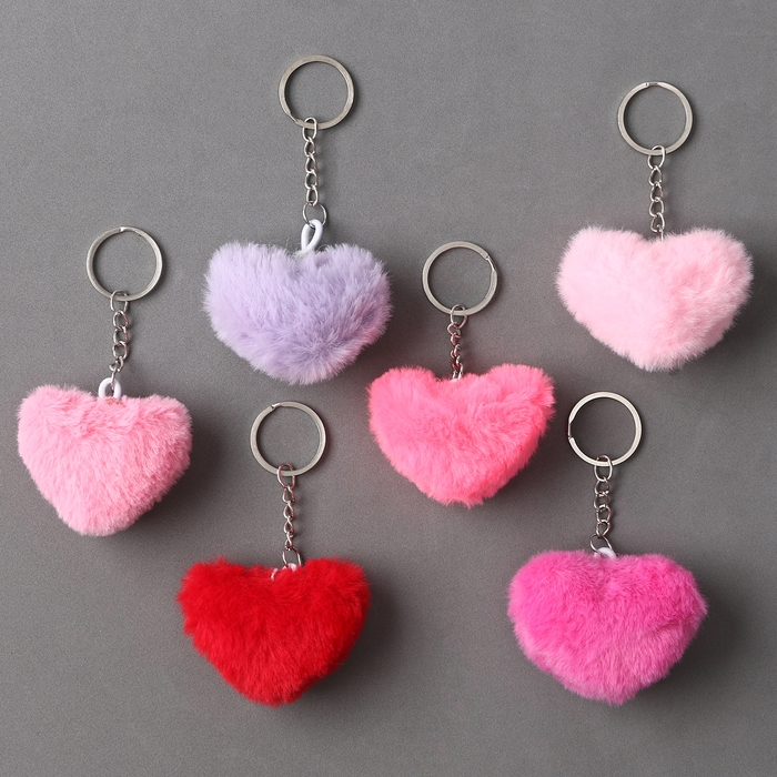 Брелок &laquo;Сердце&raquo; 6 см, цвет МИКС