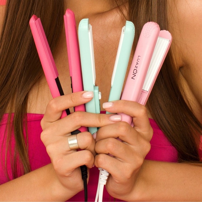 Щипцы-гофре Luazon LW-26, мини, 25 Вт, керамическое покрытие, 65х15 мм, до 160 °C, розовые Щипцы-гофре Luazon LW-26, мини, 25 Вт, керамическое покрытие, 65х15 мм, до 160 °C, розовые