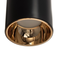 Светильник "Рум" GU10 10Вт черно-золотой 8х18х14 см