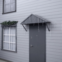 Гирлянда &laquo;Бахрома&raquo; 25 &times; 0.7 м, IP44, УМС, белая нить, 450 LED, свечение тёплое белое, 220 В