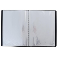 Папка с 40 вкладышами А4, 500 мкм, Calligrata, карман на корешке, чёрная Папка с 40 вкладышами А4, 500 мкм, Calligrata, карман на корешке, чёрная