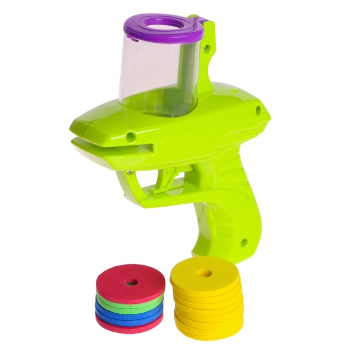 Пистолет «Телепортатор», детский, стреляет дисками, цвет МИКС Пистолет «Телепортатор», детский, стреляет дисками, цвет МИКС
