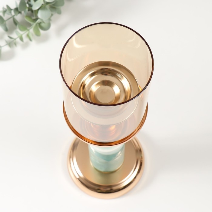 Подсвечник металл на 1 свечу d=8 см "Валери" 12х12х33,5 см