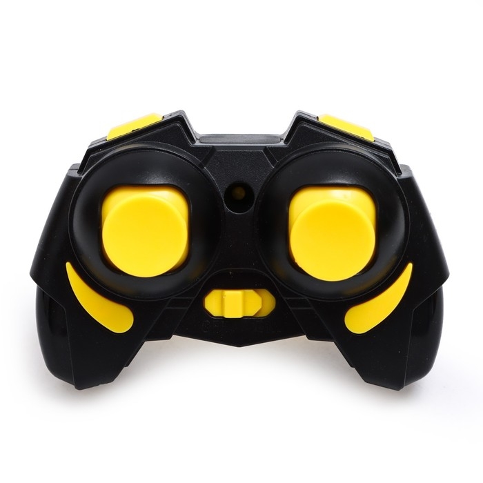 Квадрокоптер радиоуправляемый DRONE, подсветка, работает от аккумулятора, цвет жёлтый