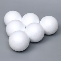 Набор шаров из пенопласта, 10 см, 6 штук Набор шаров из пенопласта, 10 см, 6 штук