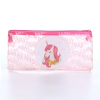 Косметичка-пенал Единорог, 20,5*0,5*9,5см, отд на молнии, розовый Косметичка-пенал Единорог, 20,5*0,5*9,5см, отд на молнии, розовый