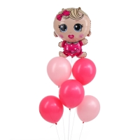 Набор воздушных шаров &laquo;Mini Princess&raquo;, фольга, латекс, 6 шт.