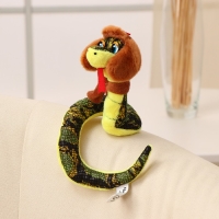 Мягкая игрушка &laquo;Змея&raquo;, 10 см, цвет коричневый