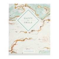 Комплект тетрадей из 4 штук, 96 листов в клетку Calligrata "Мрамор", обложка мелованный картон хром, блок №2, белизна 75% (серые листы)