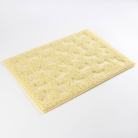 Коврик универсальный под миску и лоток &laquo;Косточки&raquo;, 30х40 см, бежевый