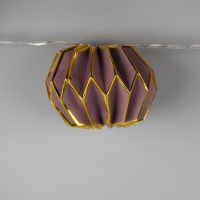 Гирлянда &laquo;Нить&raquo; 2 м с насадками &laquo;Фиолетовый фонарик&raquo;, IP20, прозрачная нить, 10 LED, батарейки AAх2 (нет в комплекте), свечение тёплое белое