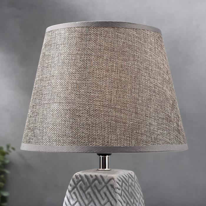 Лампа настольная 16444/1GR E14 40вт серый 22х22х34 см RISALUX