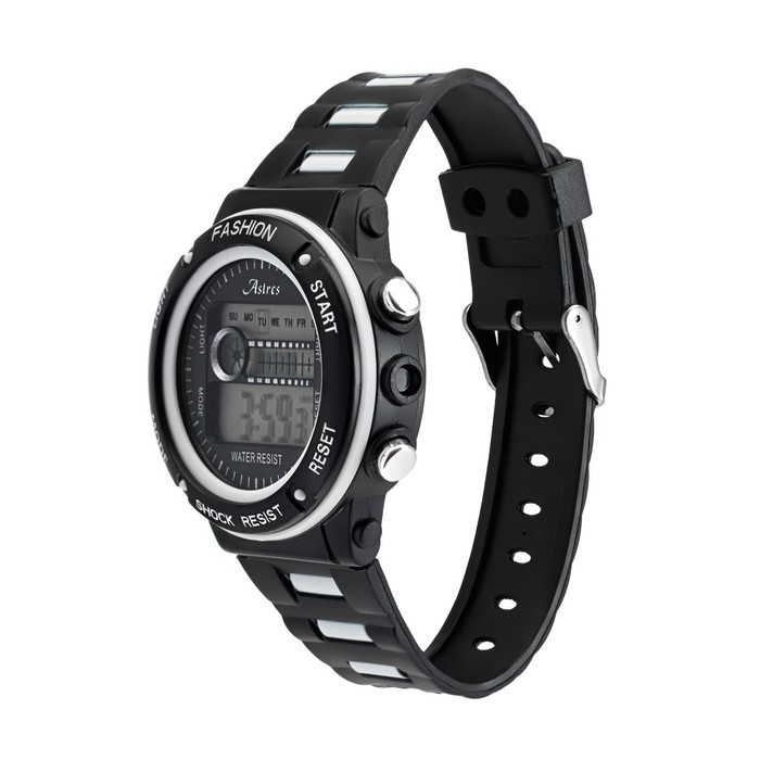 Часы наручные электронные мужские Astres Fashion, ремешок силикон, водонепроницаемые