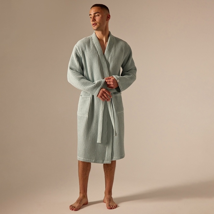 Халат вафельный мужской SL HOME: Boho Халат вафельный мужской SL HOME: Boho "Аззура", размер XL, 100% хлопок, 280 г/м2