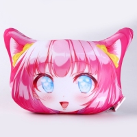 Подушка декоративная антистресс &laquo;Аниме&raquo;, розовая