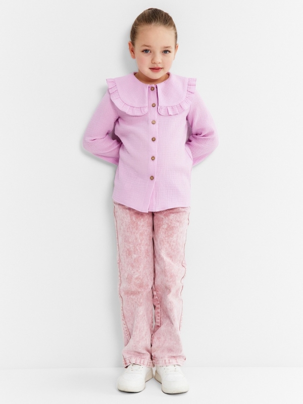 Рубашка детская KAFTAN, р. 32 (110-116), лиловый