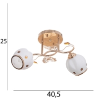 Люстра "Велма" 2х40Вт Е27 Золото МОДЕЛЬ: 2600549 Люстра "Велма" 2х40Вт Е27 Золото МОДЕЛЬ: 2600549