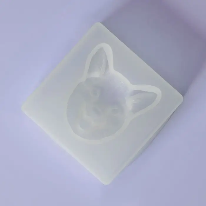 Молд &laquo;Мордашка&raquo;, силикон, 8&times;8&times;2,3 см, цвет белый