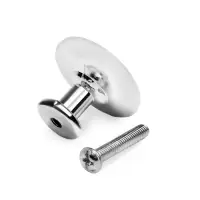 Ручка-кнопка ТУНДРА LIGHT PK036CP (MD112CP), хром