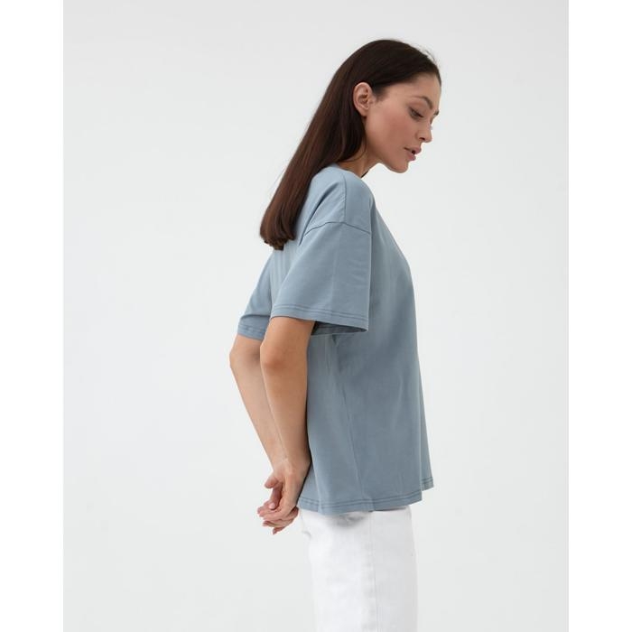 Футболка женская MIST basic, S-M, серо-голубой Футболка женская MIST basic, S-M, серо-голубой