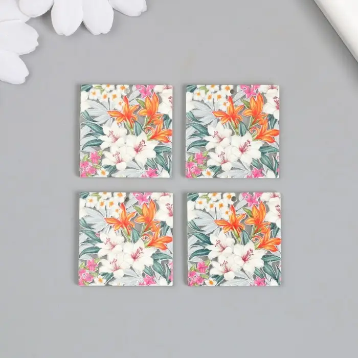 Декор для творчества акрил "Лилии в саду" 0,2х3х3,1 см