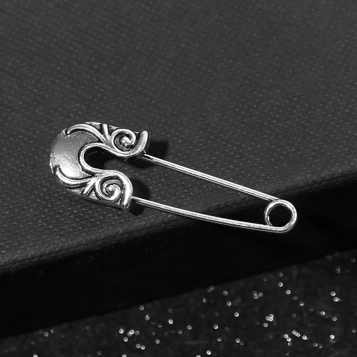 Булавка-оберег KARMA SERIES &laquo;Защита от сглаза&raquo;, 4см, цвет чернёное серебро