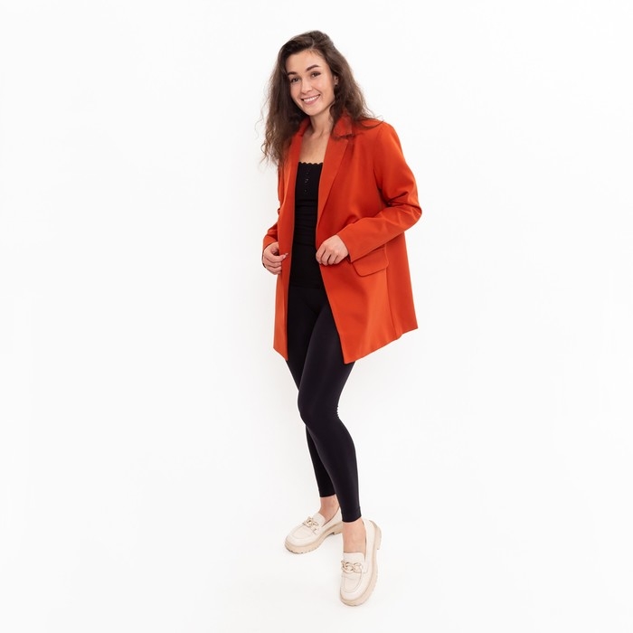 Пиджак женский, цвет кирпичный, размер 44-46 Пиджак женский, цвет кирпичный, размер 44-46