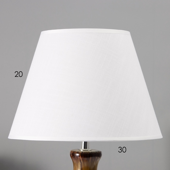 Настольная лампа с абажуром RISALUX «Кимберли», Е14, 40 Вт, 28×28×47 см Настольная лампа с абажуром RISALUX «Кимберли», Е14, 40 Вт, 28×28×47 см