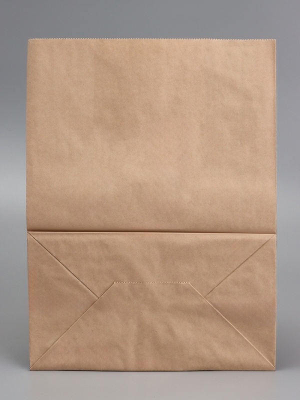 Пакет крафт бумажный фасовочный, прямоугольное дно 26 х 15 х 34 см 70 г/м2, набор 50 шт