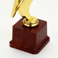 Наградная фигура под нанесение "Звезда" на красной подставке