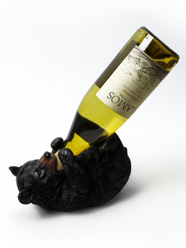 Подставка для бутылки "Мишка" 21х11х15см