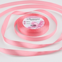 Лента атласная, 12 мм &times; 23 &plusmn; 1 м, цвет лососёвый №263