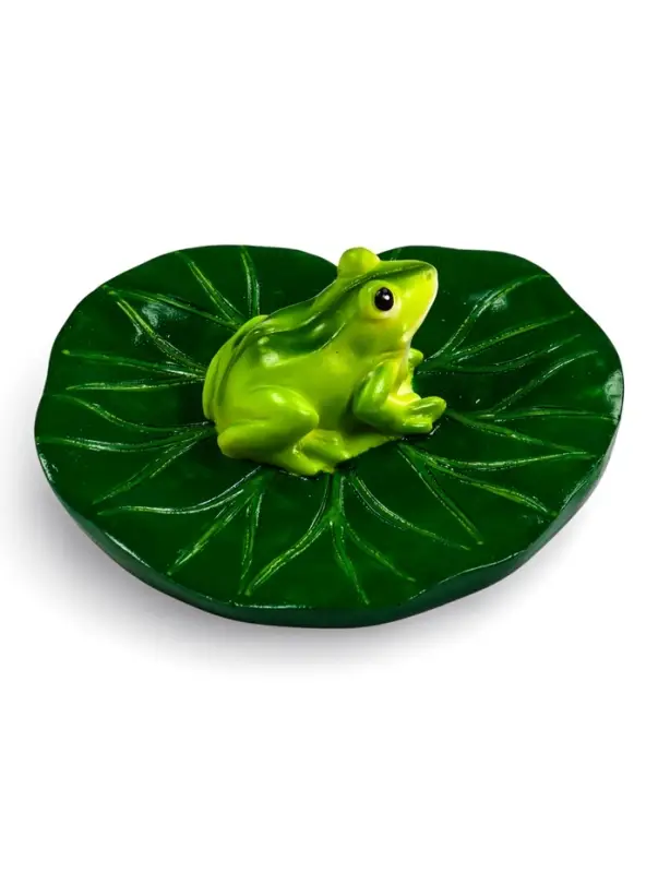 Садовая фигура 10 х 11 х 6 см  водоплавающая  "Лягушка"