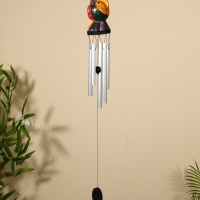 Музыка ветра "Кот" дерево, алюминий 9х8х100 см