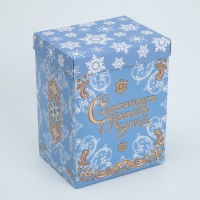 Коробка подарочная новогодняя складная с 3D эффектом &laquo;С Новым годом&raquo;, 18 х 14 х 23 см, Новый год