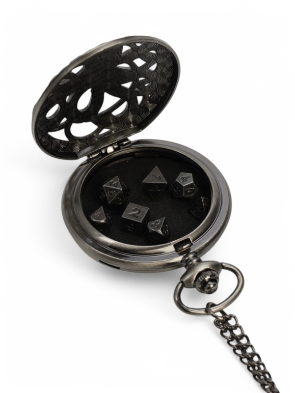 Кубики для D&D (Dungeons and Dragons, ДнД) в кейсе-дайсбоксе, d-4 см