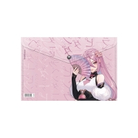 Папка-конверт на кнопке А4, 160 мкм, ErichKrause "Manga Girls", полупрозрачная, глянцевая, микс