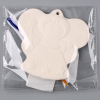 Новый год! Ёлочное украшение под раскраску &laquo;Ангелочек&raquo;, с подвесом